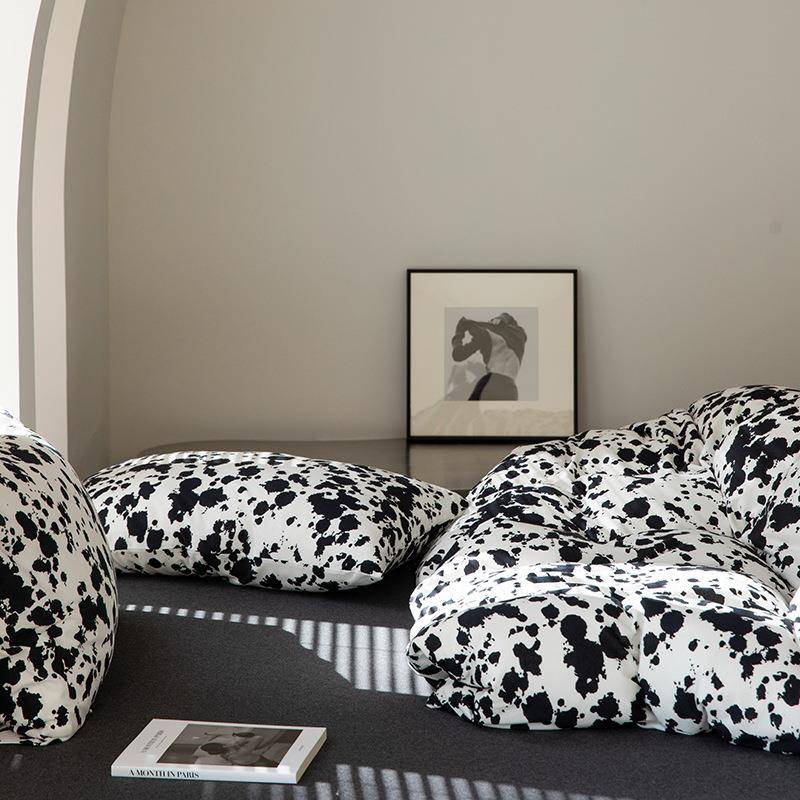 纯棉软糯针织棉裸睡四件套被罩床单天竺棉四季床品贴身柔软母婴