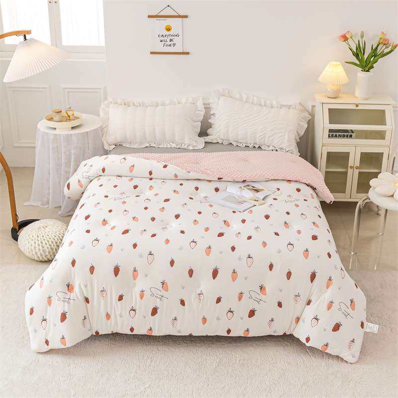 新款A类全棉针织棉豆豆被 牛奶豆豆绒儿童春秋被单双人家用冬被芯,电子元器件市场,其它元器件,淘宝优惠券,粉丝福利购,淘宝优惠卷