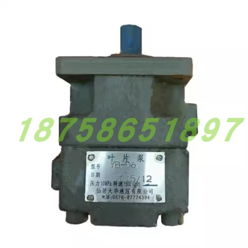 仙居大华a液压有限公司 叶片泵 YB-D6 YB-D6L 10MPA 1500转