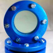 20法兰铸J视镜0对夹式 93DN5064平板ND道 B5钢玻璃管视盅