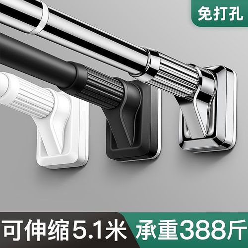 免打孔阳台伸缩晾衣绳隐形壁挂式神器晒衣室内窗户V式收缩晾衣架