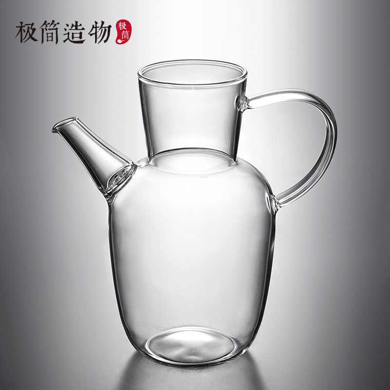 水经注泡茶壶玻璃m手执壶仿宋茶壶酒壶大容量中式绿茶壶家用煮茶