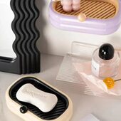 浴室沥水卫生间免免打孔壁挂式 肥皂盒香皂盒香皂墙壁双层置物架