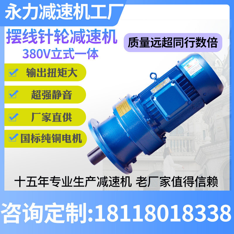 摆线针轮减速机减速机一体行星齿轮减速机立式减速机X国标纯铜电