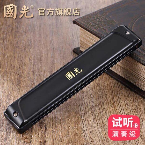 音初学重音簧进口复演奏国光音高级学生入门28孔口琴C调专业24孔