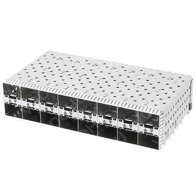 WHSFP16228F011 SFP+ CAGE 2×8压接式内侧双灯 镀金30U 连接器