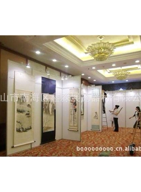 折叠八棱柱标准书画展板169元/套摄影作品挂画宣传展示架生产厂家