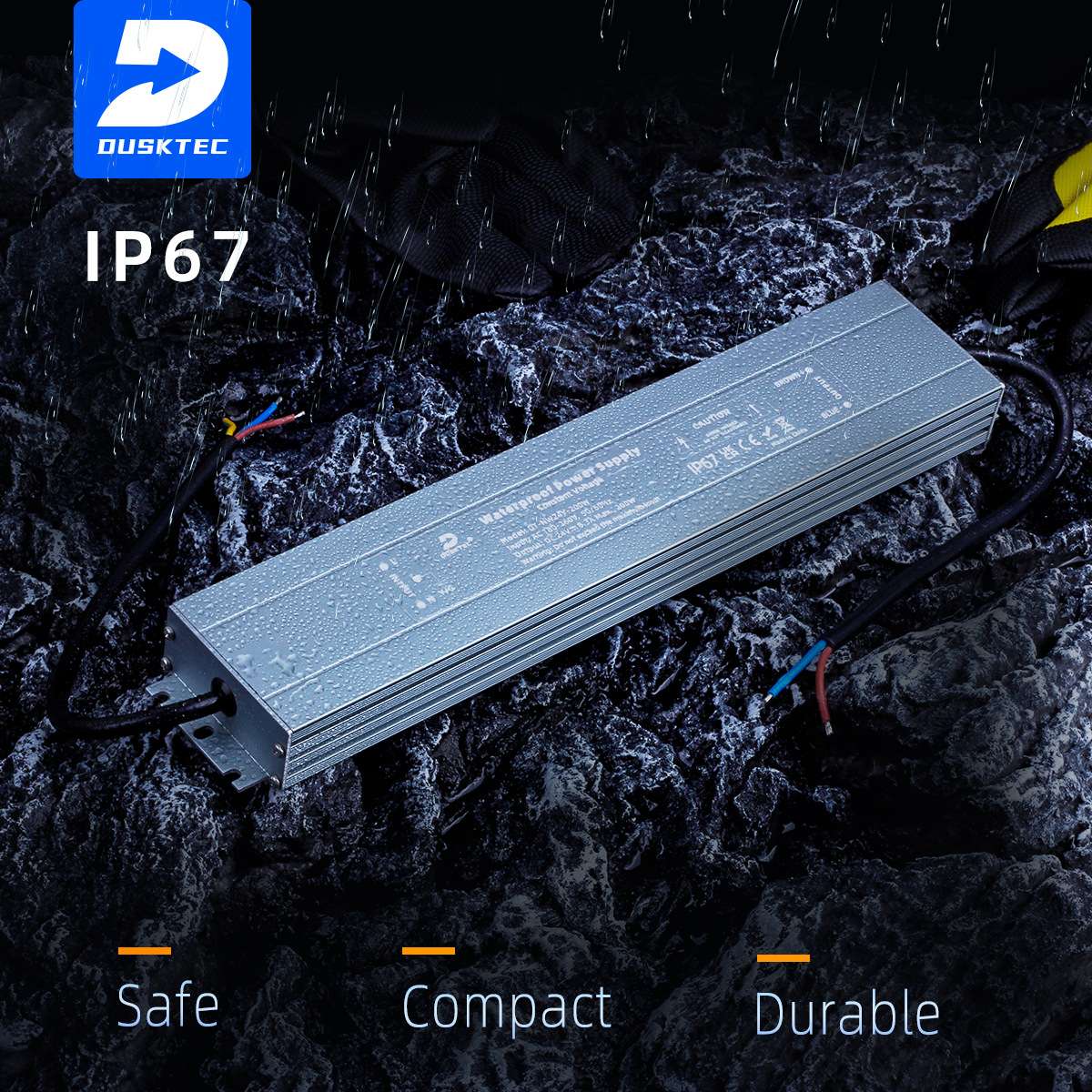 防水电源12V24V200W300WLED灯带灯条12V地埋灯洗墙灯开关电源