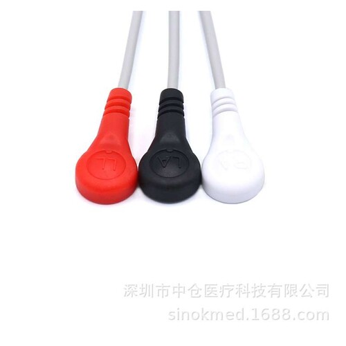 兼容科曼3导心电扣式NC8NC10/STAR8000E/C30C50C60C80/NC3NC8NC12