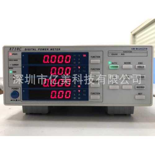 青岛青智 8710C 单相电参数台式表 0.2级 600V 40A 8718C