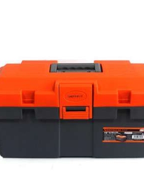 钢盾S024004 15寸17寸19寸钢盾塑料工具箱收纳箱电工箱家用工具箱