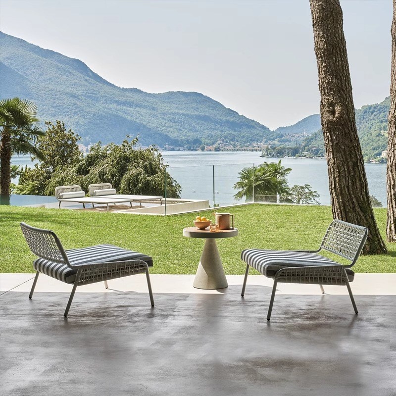 北欧户外沙发室外休闲庭院u别墅花园工程简约高端定制阳台露天家