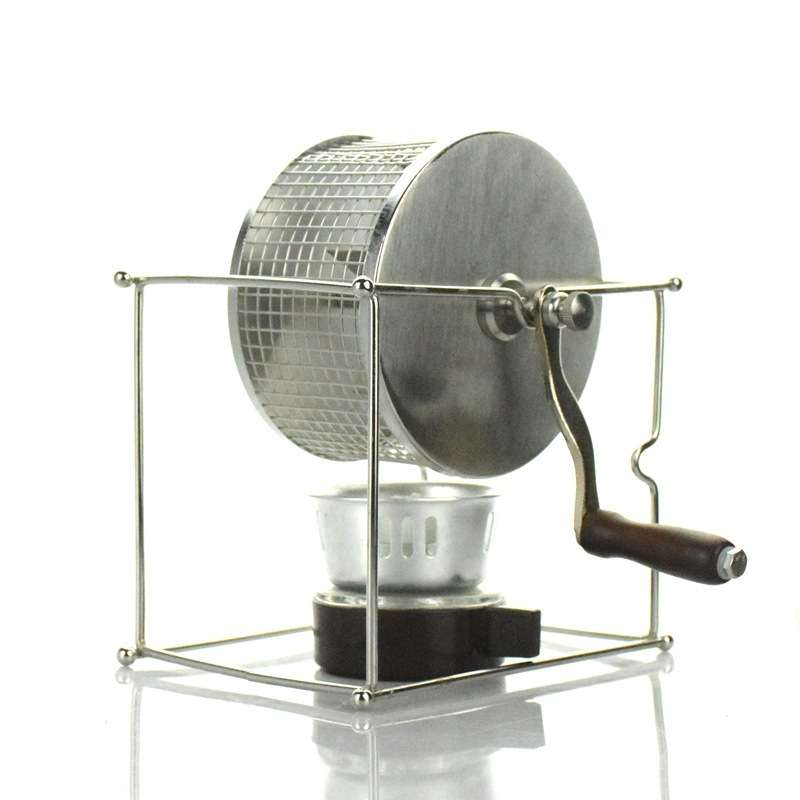 家用手摇烘豆机咖啡豆烘焙机小型不锈钢滚轮烘烤机coffee roaster