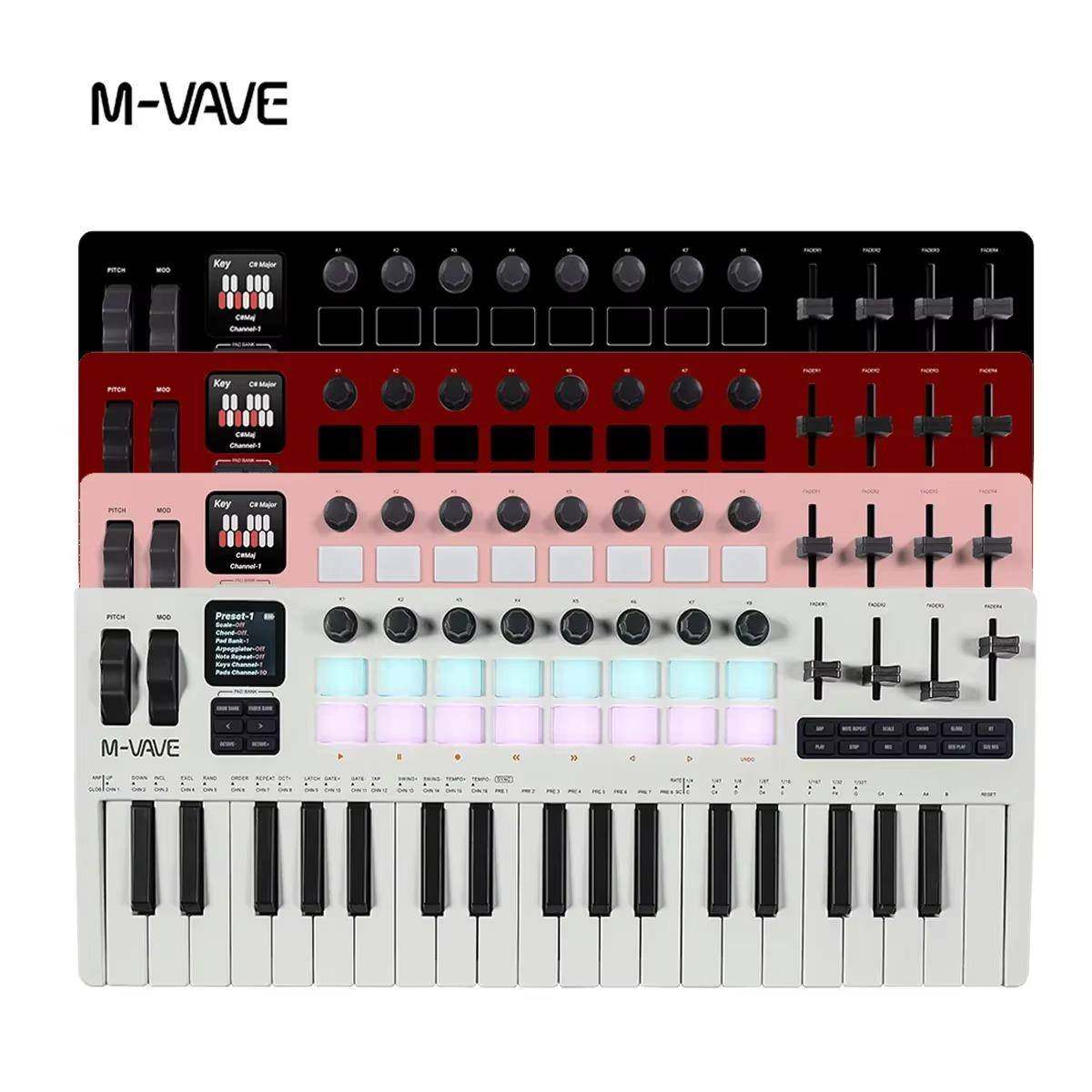 37键MIDI键盘合成器移动便携制作电音编曲键盘控制器可充电打击垫