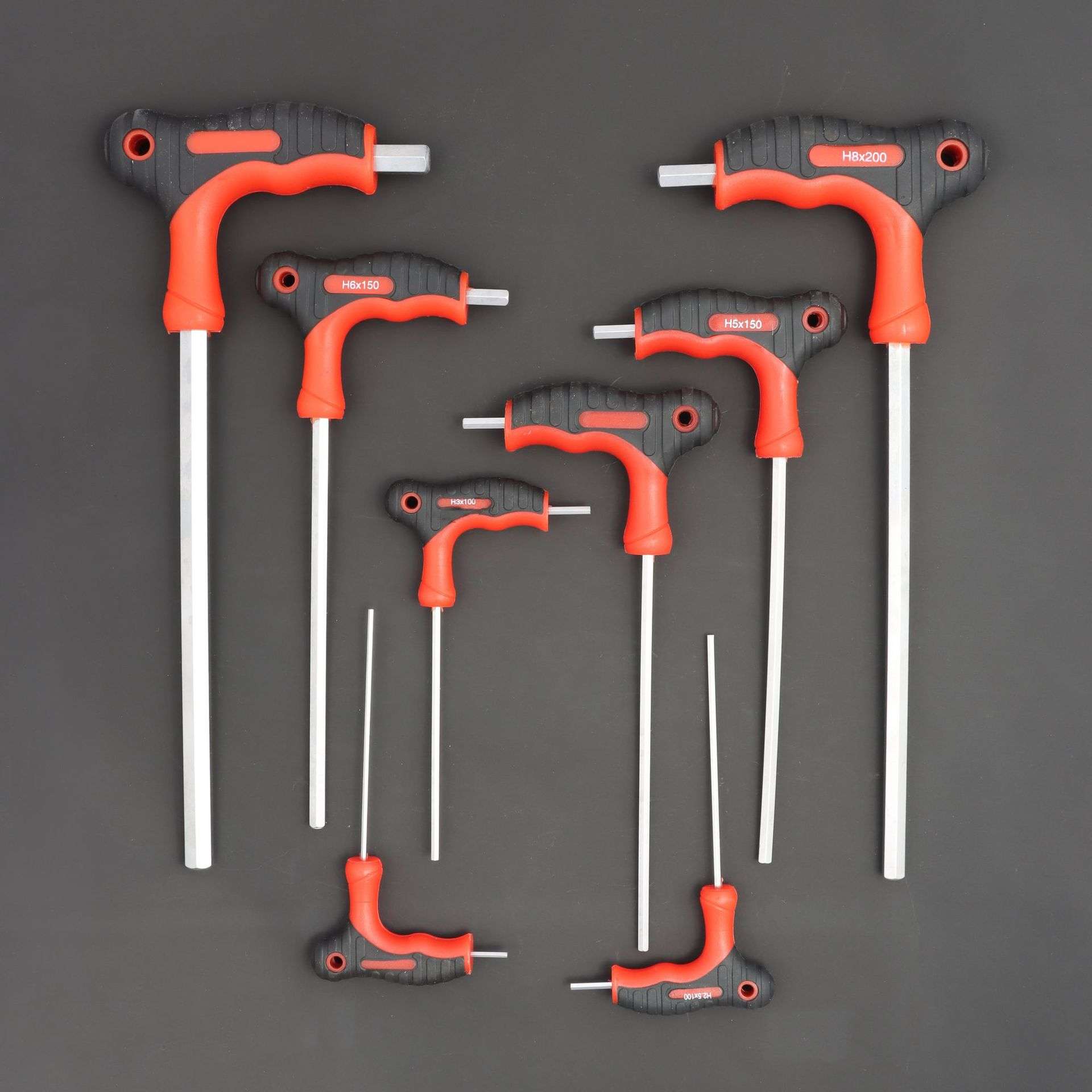 8件套长臂内六角扳手组套,T形手柄内六角扳手 一件起售