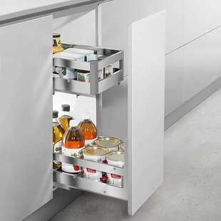 悍高 L系列.橱柜拉篮碗篮调味篮双层厨房碗碟整体拉篮家用