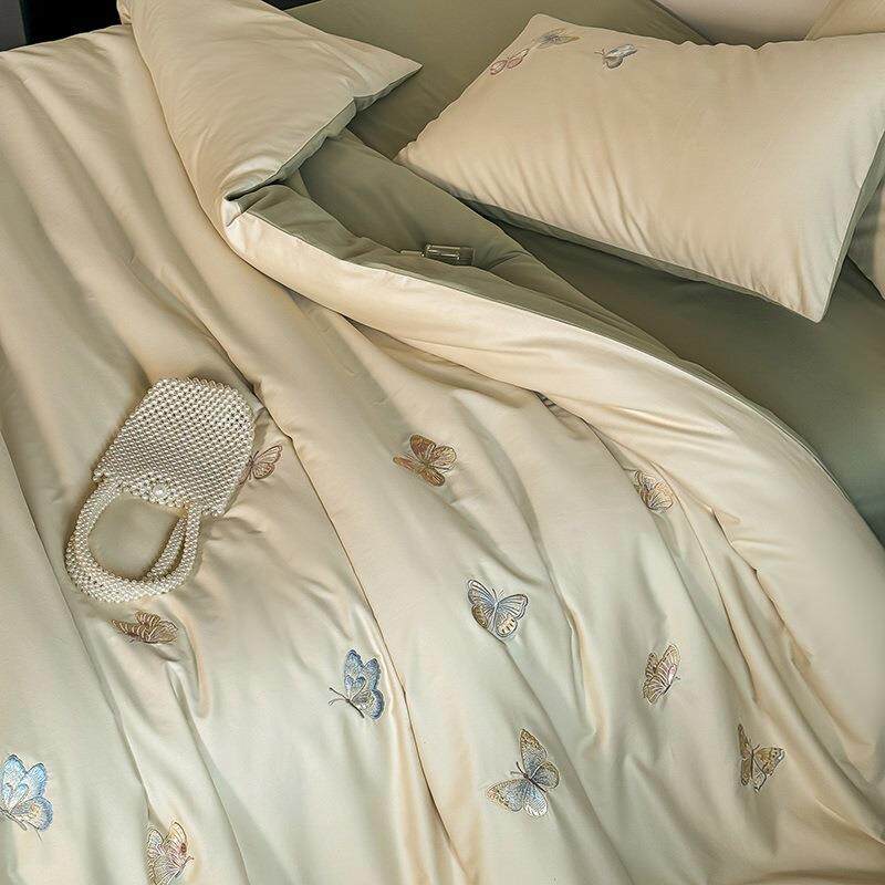 刺绣毛巾绣花全棉被套单品单件被罩1.5/2.0/2.2m纯棉秋冬加厚磨毛