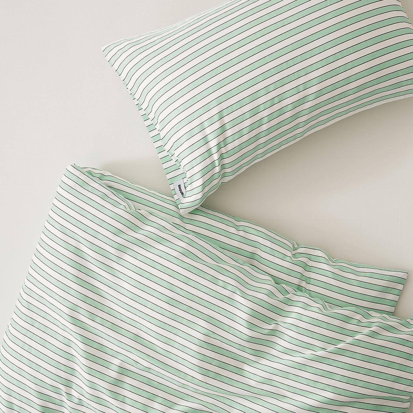 60支全棉被套单品精梳棉纯棉单件被罩拉链条纹简约长绒棉1.5/2.0m