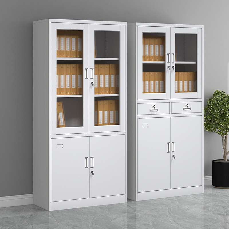 钢制密码文件柜办公室凭证柜档案柜资料柜铁皮储物柜带锁收纳柜子