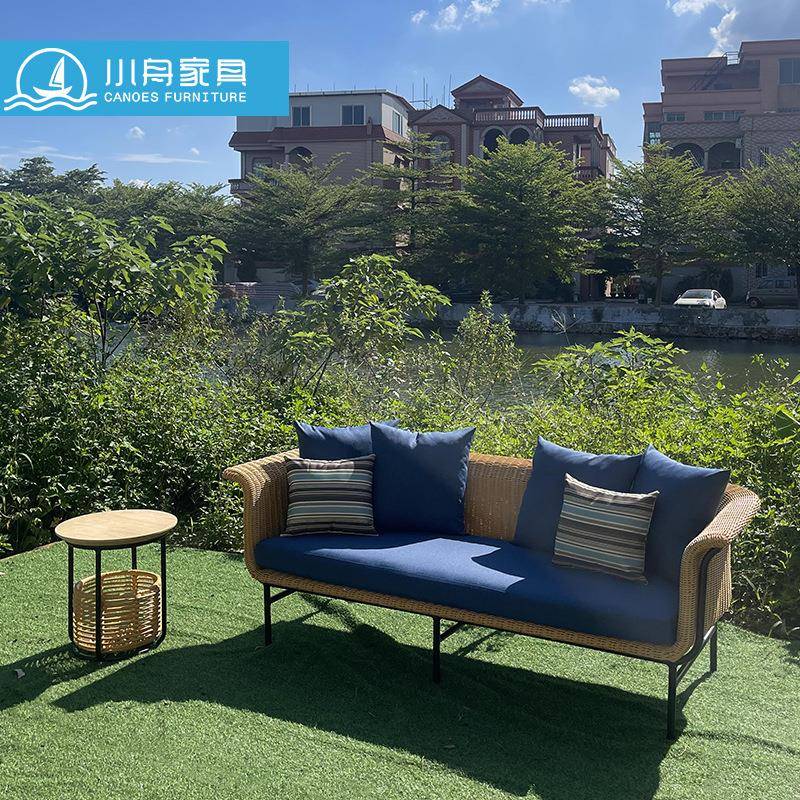 户外藤沙发东南亚民宿藤椅庭院藤编室内客厅阳台防水户外家具