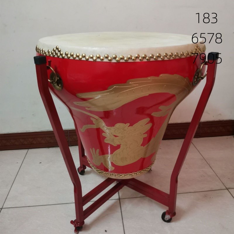 14寸16寸18寸20寸u花盆鼓牛皮龙鼓红鼓定音鼓战鼓堂鼓彩绘鼓