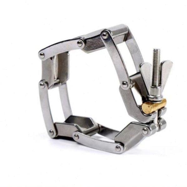 KF真空链式卡箍304不锈钢快卸法兰接头链条卡箍KF63/80/100/160