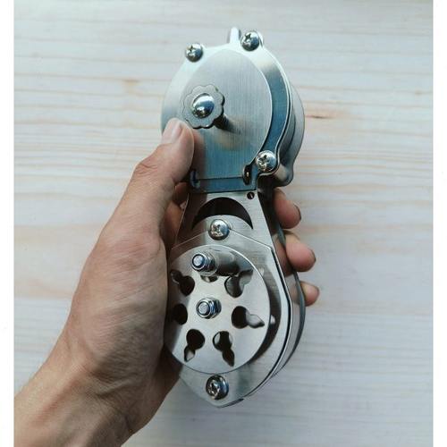 不锈钢工地木工专用墨斗PM款装潢墨斗放线墨斗不卡线双轴承包邮