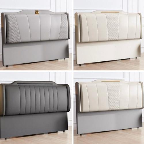 2024新款床头单买现代简约家用床靠背实木超薄落地背板床头板软包