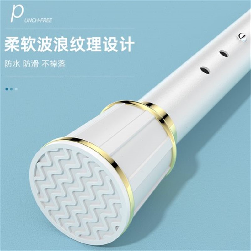 免打孔伸缩杆安装窗帘q杆子杆窗帘支架升缩罗马杆晾衣杆衣架撑杆