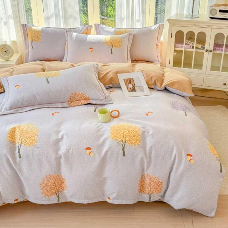 高档100加厚磨毛四件套被套双人四季床单床上用品通用