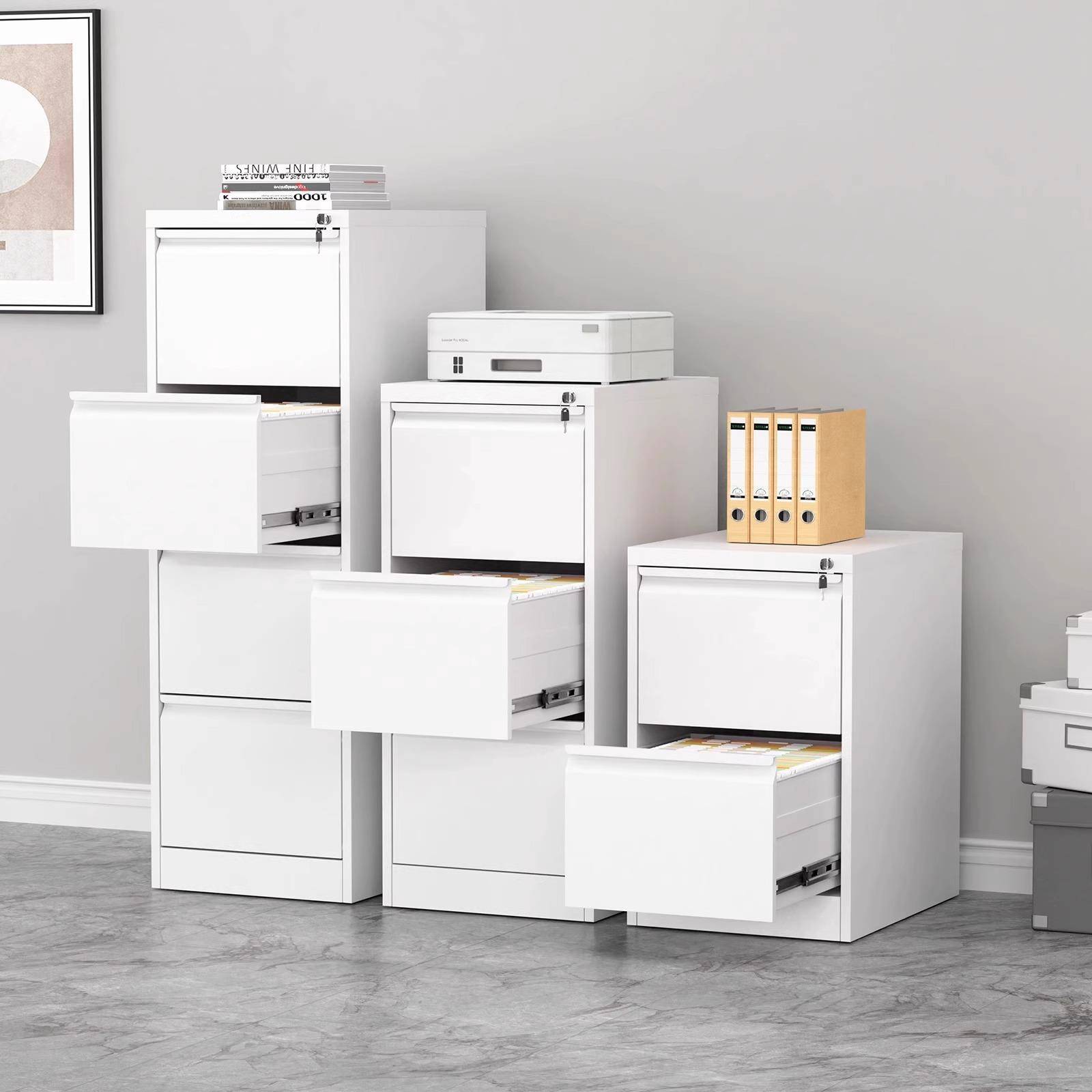 挂捞柜A4FC快劳柜卡箱办公室抽屉式文件夹柜铁皮档案合同柜四斗柜