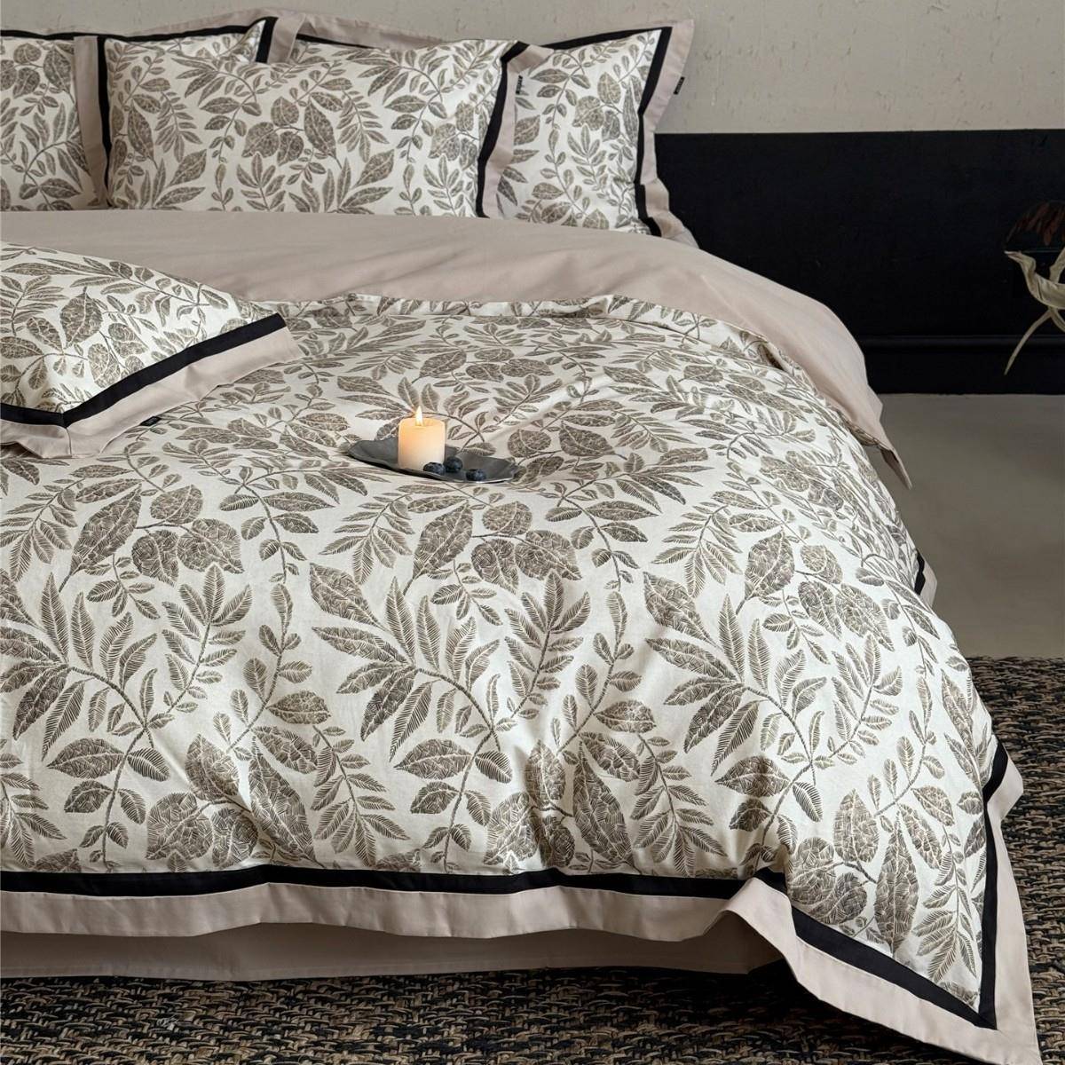 秋冬季现代风数码印花超柔保暖寝具床品100支陶瓷磨毛全棉四件套