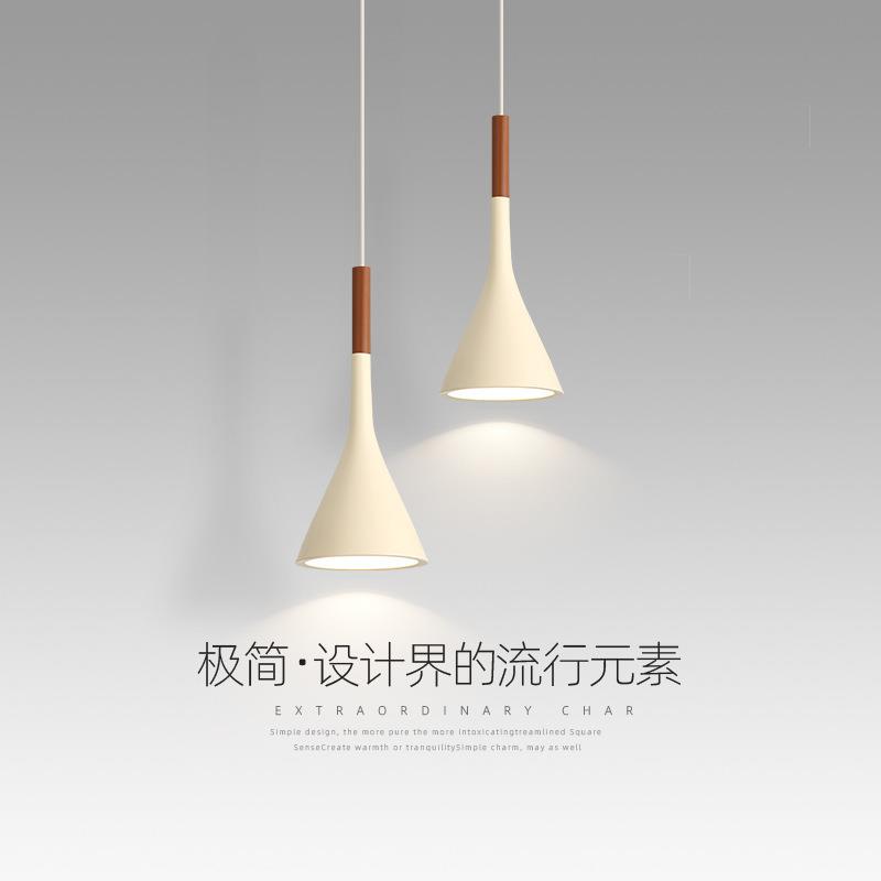 长线网红床头吊灯创意个性卧室灯奶油风主卧设计师极简吧台灯具