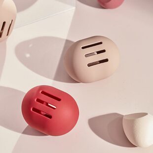 防尘硅胶I工具水收纳E粉扑X滴L硅胶保护套便携海绵粉扑美妆蛋Y