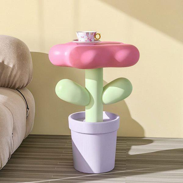 创意落地茶几沙发边客厅摆件角几装饰品桌子边柜郁金香小边几新款,家居饰品,其他工艺饰品,淘宝优惠券,粉丝福利购,淘宝优惠卷