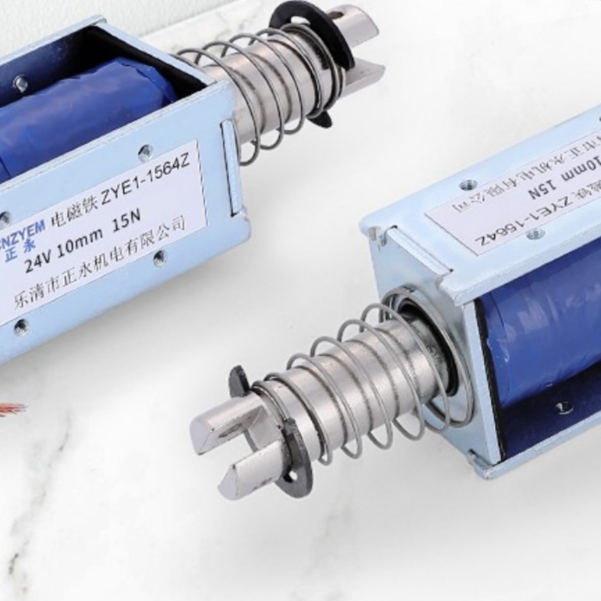 式穿124V直 Z  12V  25ZE式程流电磁铁15 行Y贯-框64推拉式MM 架