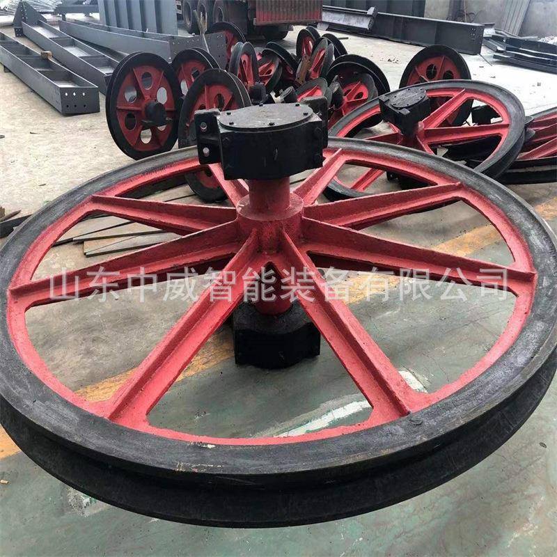 2.5米竖井提升天轮 铸造天轮坚固耐用 厂家直供TL-A矿用绞车天轮