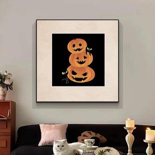 新款 饰画抽象极简黑白壁画铝合金框 数字油画挂画小众艺术客厅装