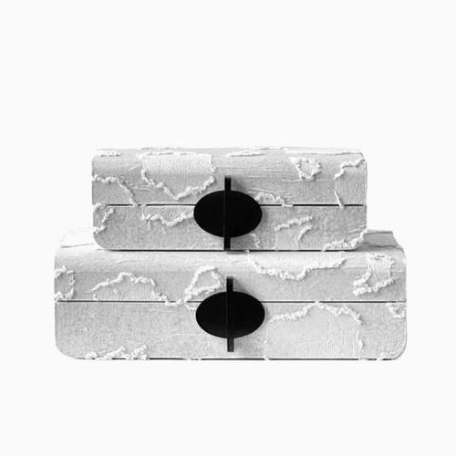 小众中古花朵收纳首饰盒意式摆件样板间卧室酒店软装饰品家居摆设