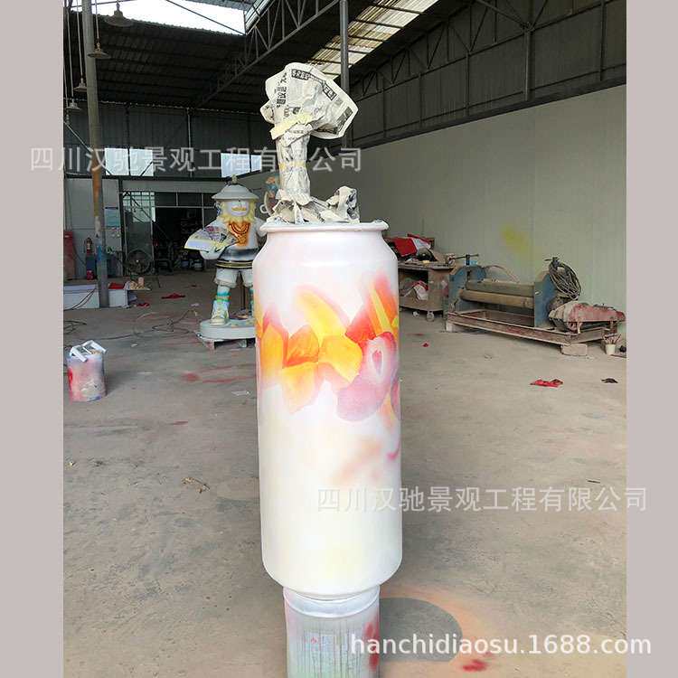 仿真玻璃钢瓶子 水果瓶子易拉罐仿真酒瓶子 玻钢纤维仿真酒瓶子
