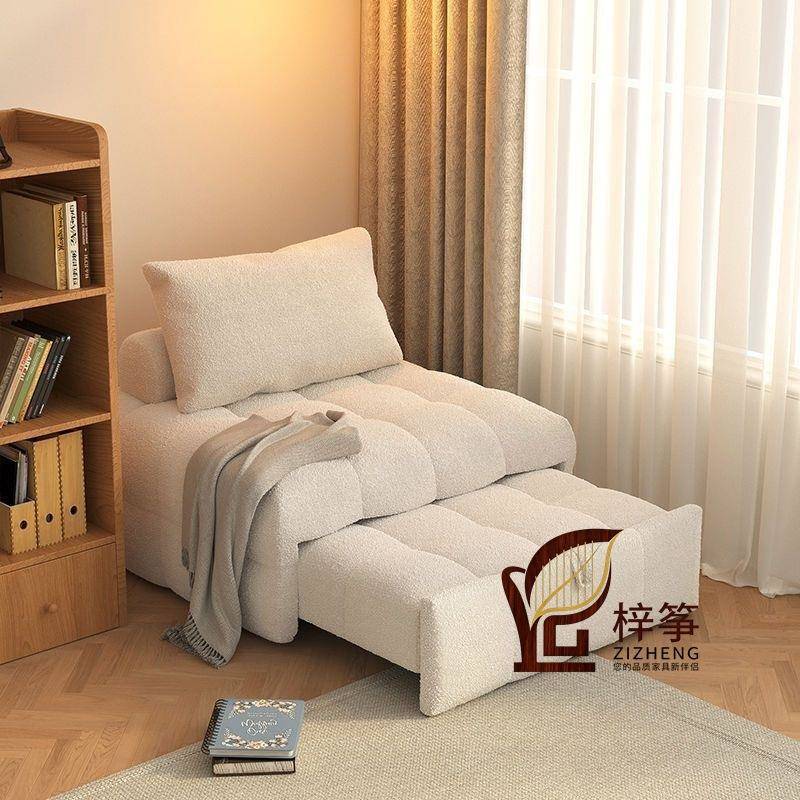 单双人沙发床折叠两用2024新款小户型客厅多功能二合一抽拉伸缩床