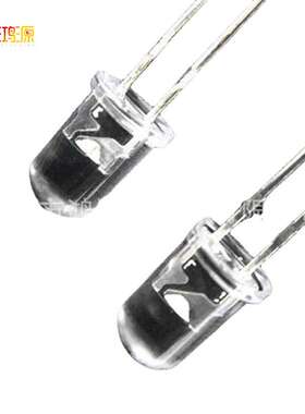 5mm太阳黄光灯珠 f5圆头高亮暖白光短脚直插式灯珠led发光二极管