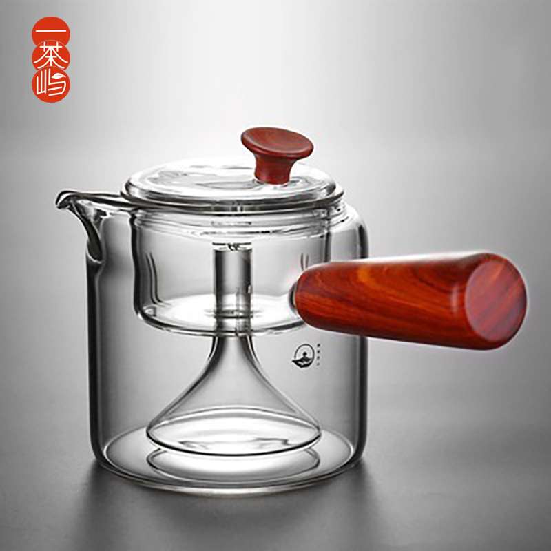 新羽玻璃蒸茶壶泡花茶壶煮茶器侧把电陶炉煮茶炉茶具套装家用