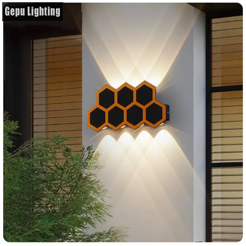 壁灯床头客厅氛围灯户外洗墙灯室外防水阳台花园led墙壁灯