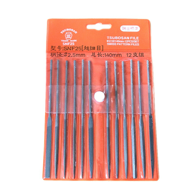 日本进口锉刀什锦锉 TSUBOSAN日本壶三 #2.5X140mm精密瑞标什锦锉