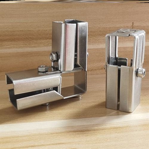 方管卡扣棚架连接件二o合一固定夹加厚25X25方钢连接器货架不锈钢