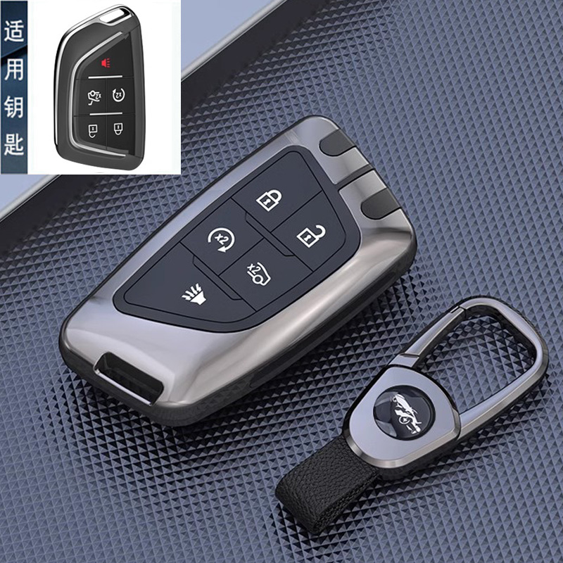 适用凯迪拉克GT4钥匙套23/24款XT4新CT4扣CT5 CTR6壳LYRIQ锐歌车