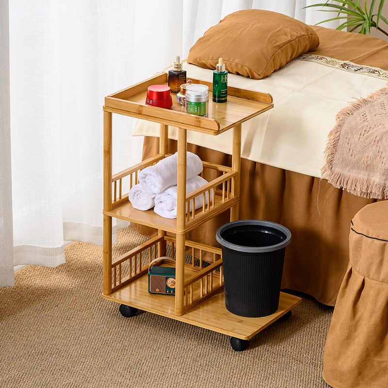 实木高档美容车小推车美容院u专用SPA整形护理纹绣美睫用品工具车