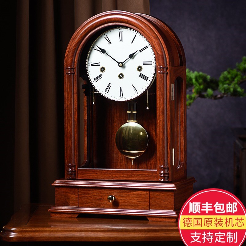 汉时钟表座钟客厅大号时钟中式传统机械复古客M厅装饰中堂台钟HD5