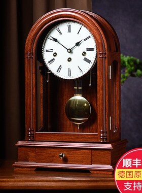 汉时钟表座钟客厅大号时钟中式传统机械复古客M厅装饰中堂台钟HD5